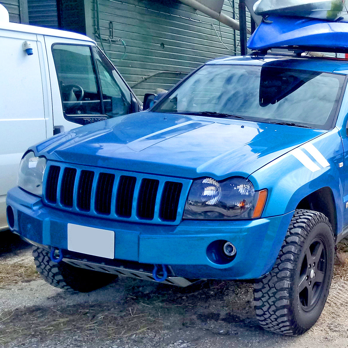 2005-2007 Jeep Grand Cherokee Factory Style Headlights (Matte Black Housing/Clear Lens)