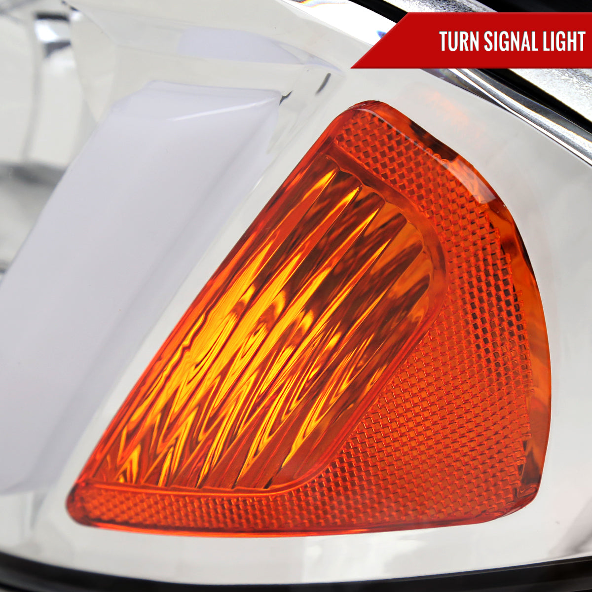 2000-2005 Chevrolet Impala LED Bar Factory Style Headlights (Chrome Housing/Clear Lens)