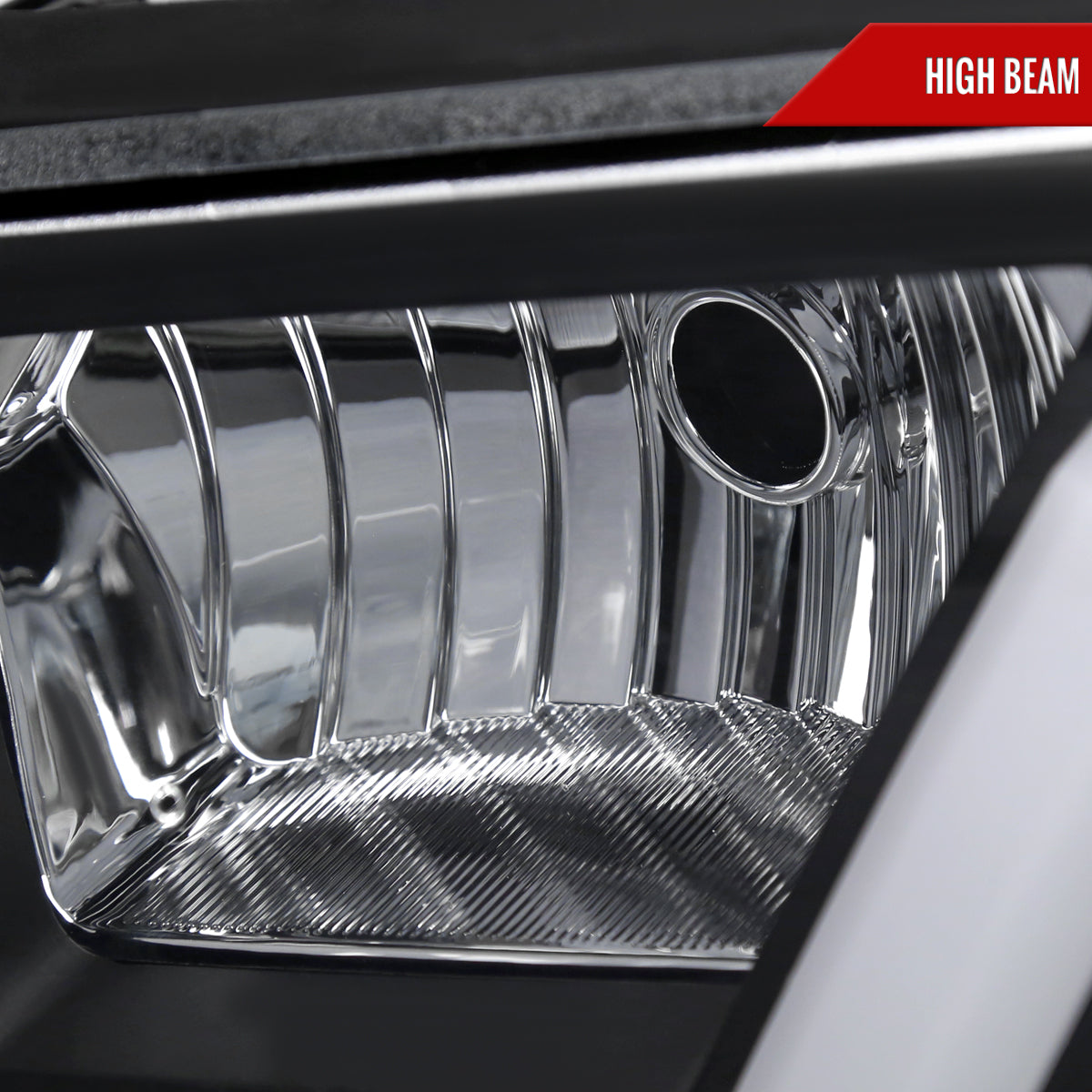 2000-2005 Chevrolet Impala LED Bar Factory Style Headlights (Matte Black Housing/Clear Lens)