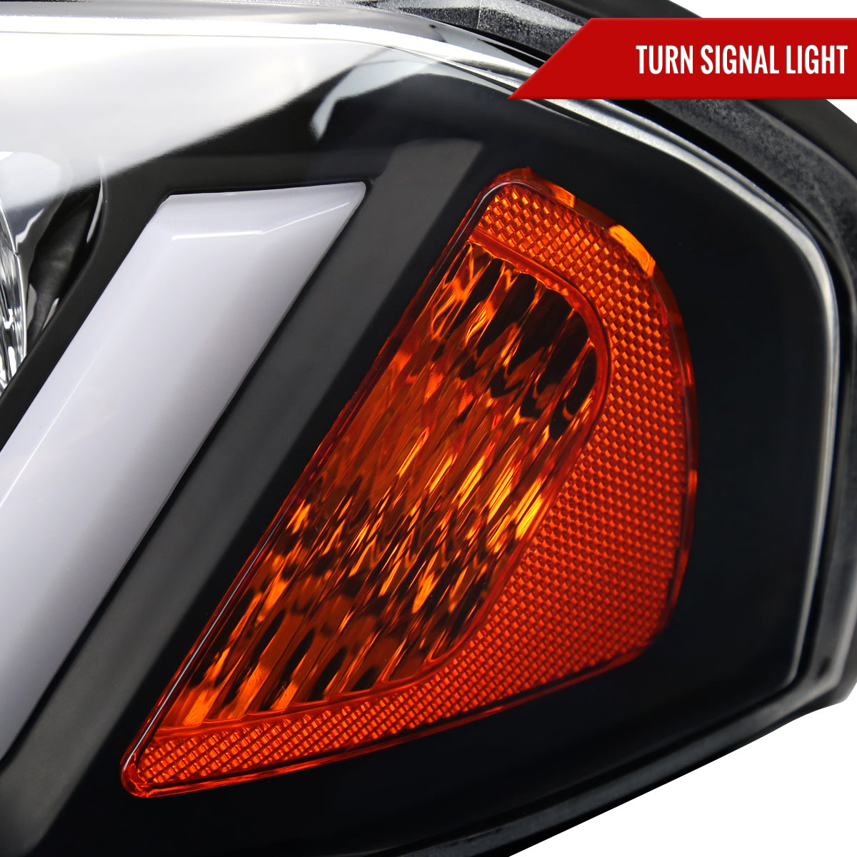 2000-2005 Chevrolet Impala LED Bar Factory Style Headlights (Matte Black Housing/Clear Lens)