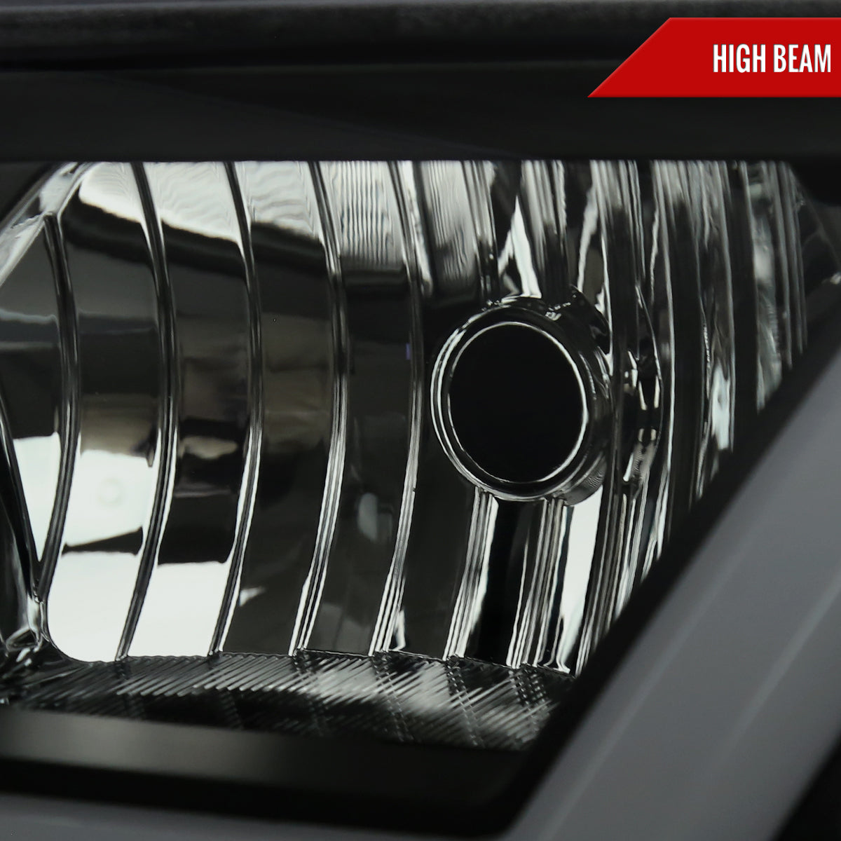 2000-2005 Chevrolet Impala LED Bar Factory Style Headlights (Matte Black Housing/Smoked Lens)