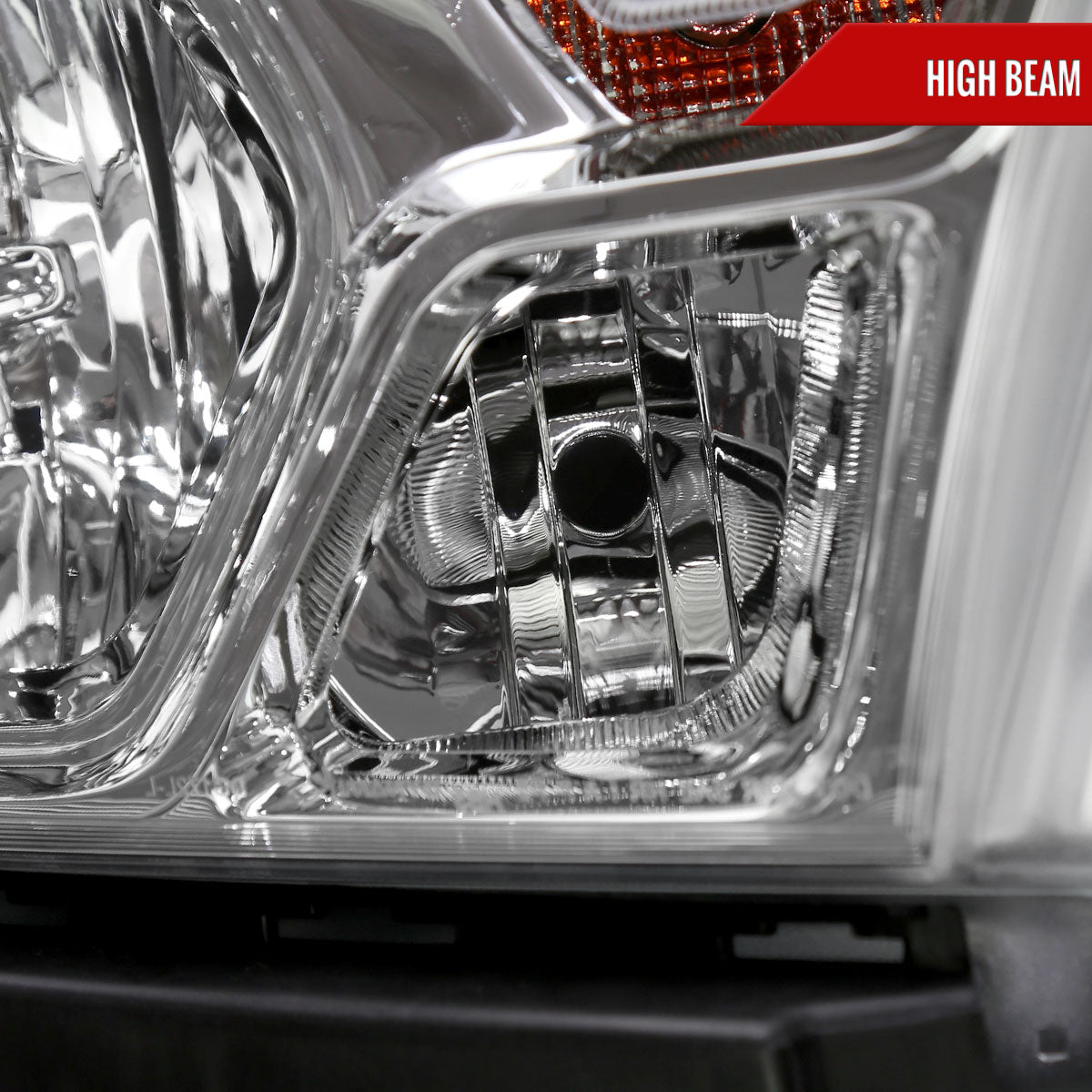 2019-2024 Dodge Ram 1500 Factory Style Crystal Headlight - Passenger Side Only (Chrome Housing / Clear Lens)