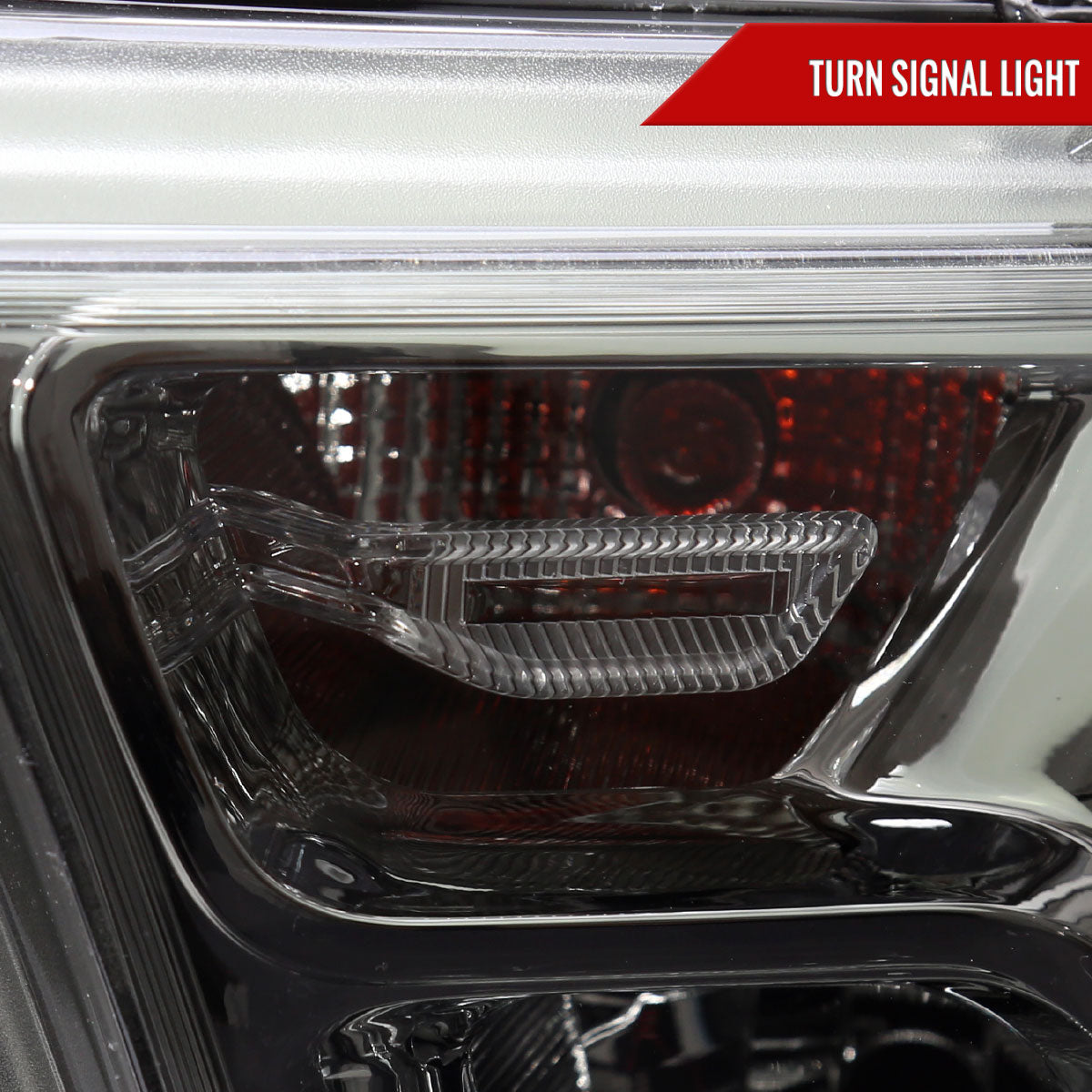 2019-2024 Dodge RAM 1500 Factory Style Headlights with Amber Reflectors (Chrome Housing/Smoked Lens)