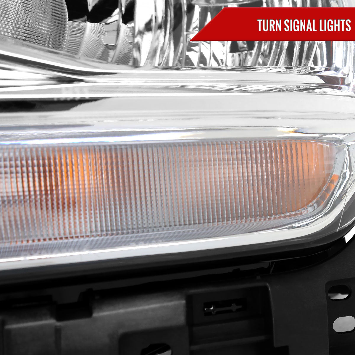 2019-2024 Dodge RAM 2500/3500/4500/5500 Factory Style Headlights (Chrome Housing/Clear Lens)