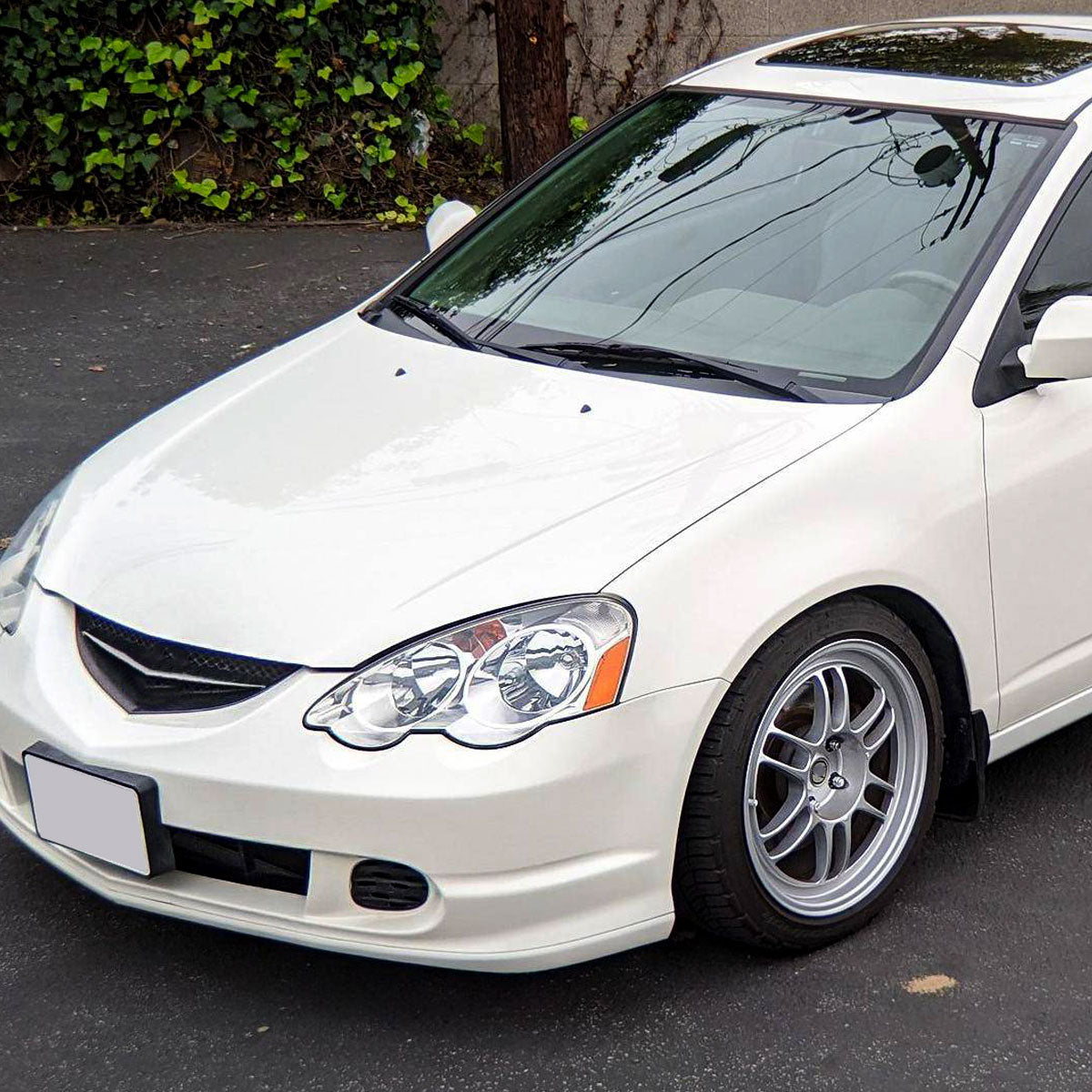 2002-2004 Acura RSX Factory Style Headlights w/ Amber Reflectors (Chrome Housing/Clear Lens)