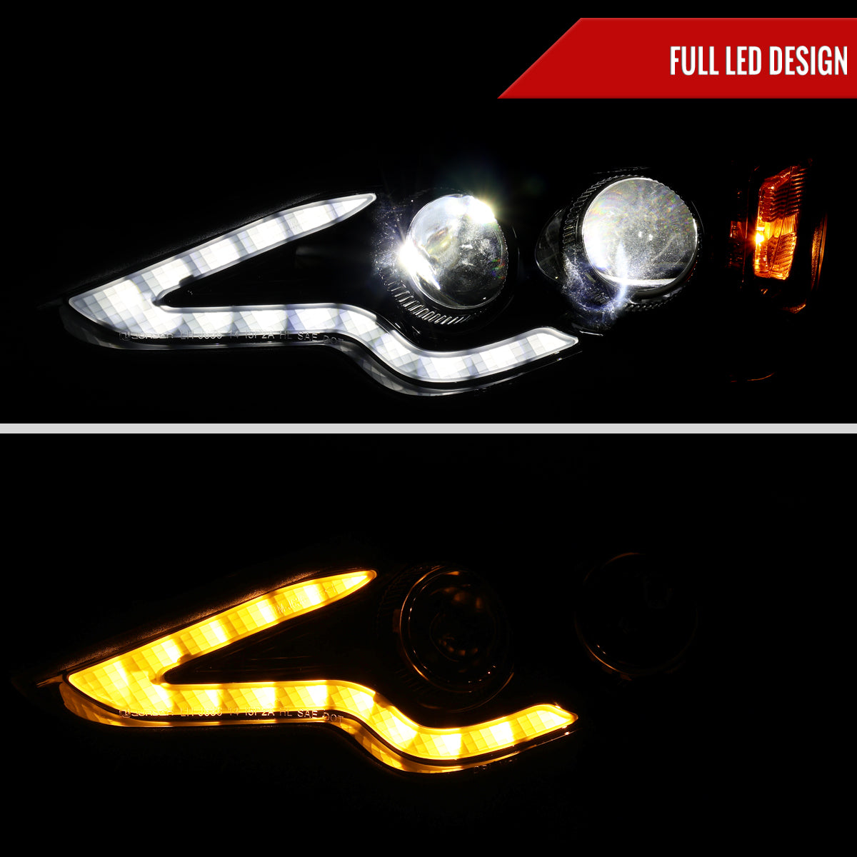 2014-2016 Lexus IS250 IS350 Full LED Project healight (Jet Black Housing / Clear lens)