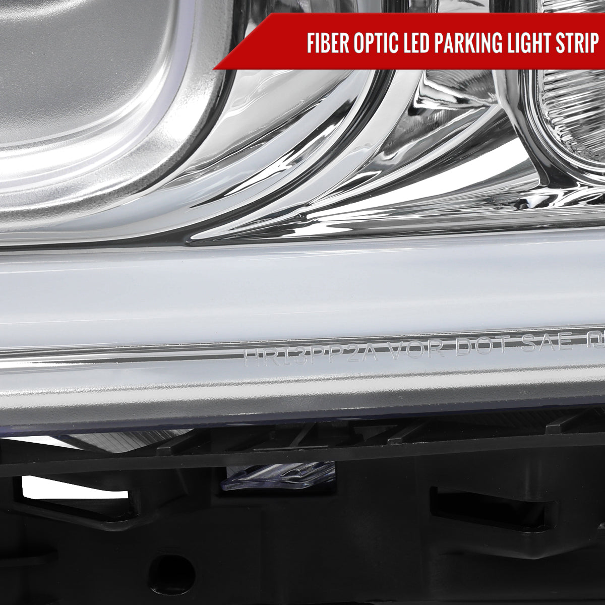 2018-2020 Ford F-150 LED C-Bar Projector Headlights (Chrome Housing / Clear Lens)