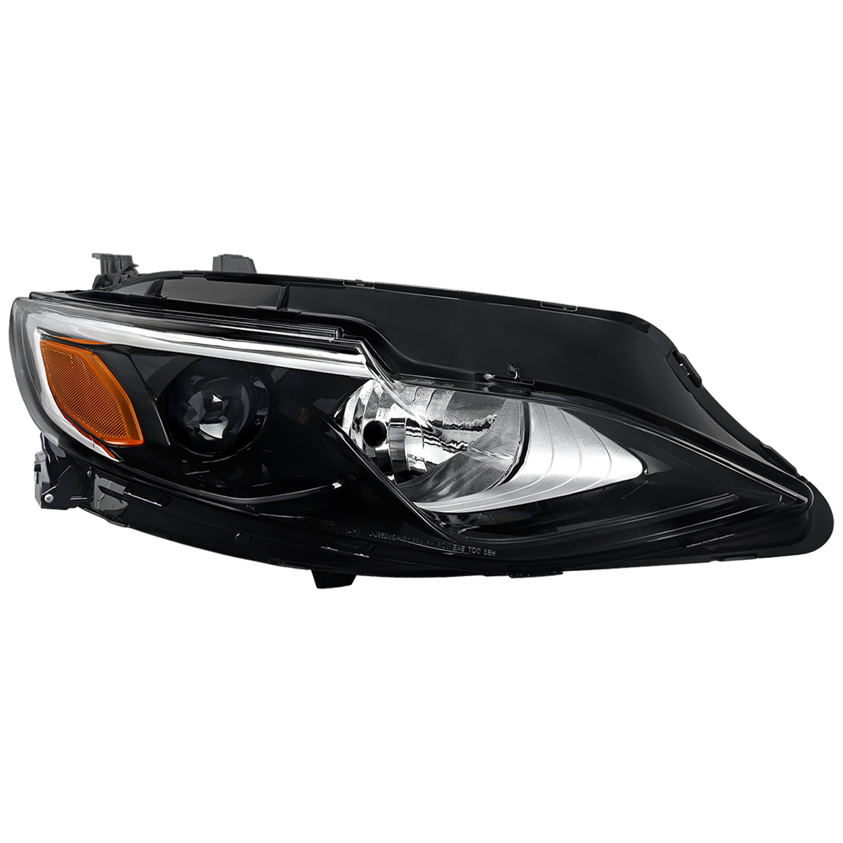 2019-2024 Chevrolet Malibu Factory Style Projector Right Passenger Side Headlight (Glossy Black Housing/Clear Lens)