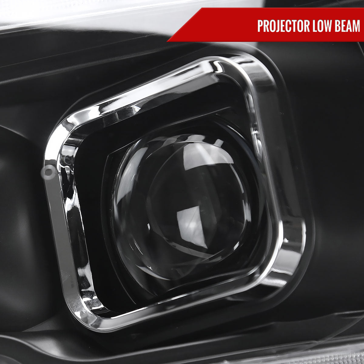 2009-2018 Dodge RAM 1500 / 2019-2021 RAM Classic / 2010-2018 RAM 2500 3500 Switchback Sequential Projector Headlights (Matte Black Housing/Clear Lens)