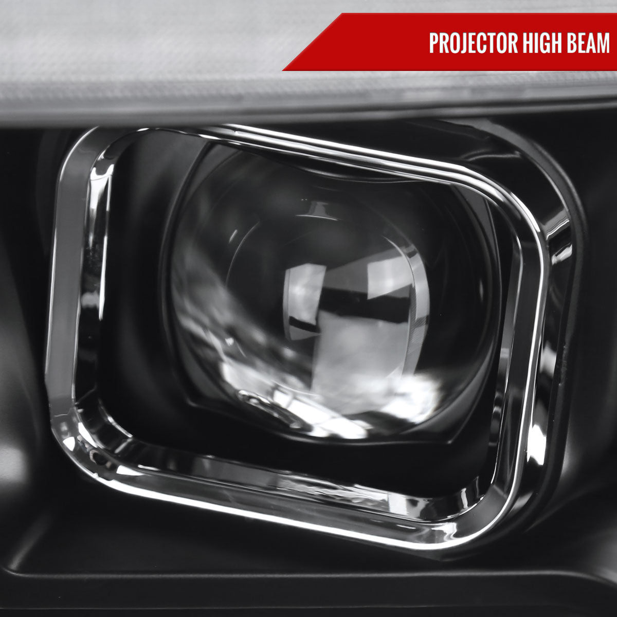 2009-2018 Dodge RAM 1500 / 2019-2021 RAM Classic / 2010-2018 RAM 2500 3500 Switchback Sequential Projector Headlights (Matte Black Housing/Clear Lens)