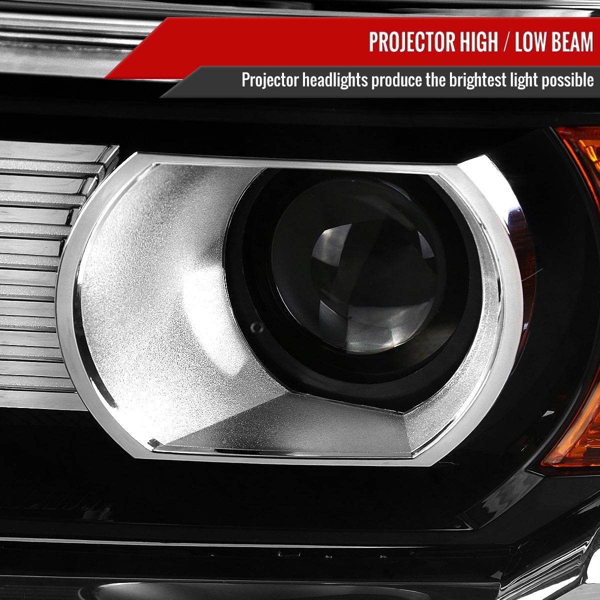 2014-2019 GMC Sierra 1500/2500HD/3500HD Clear Lens Projector Headlights - Driver Side Only