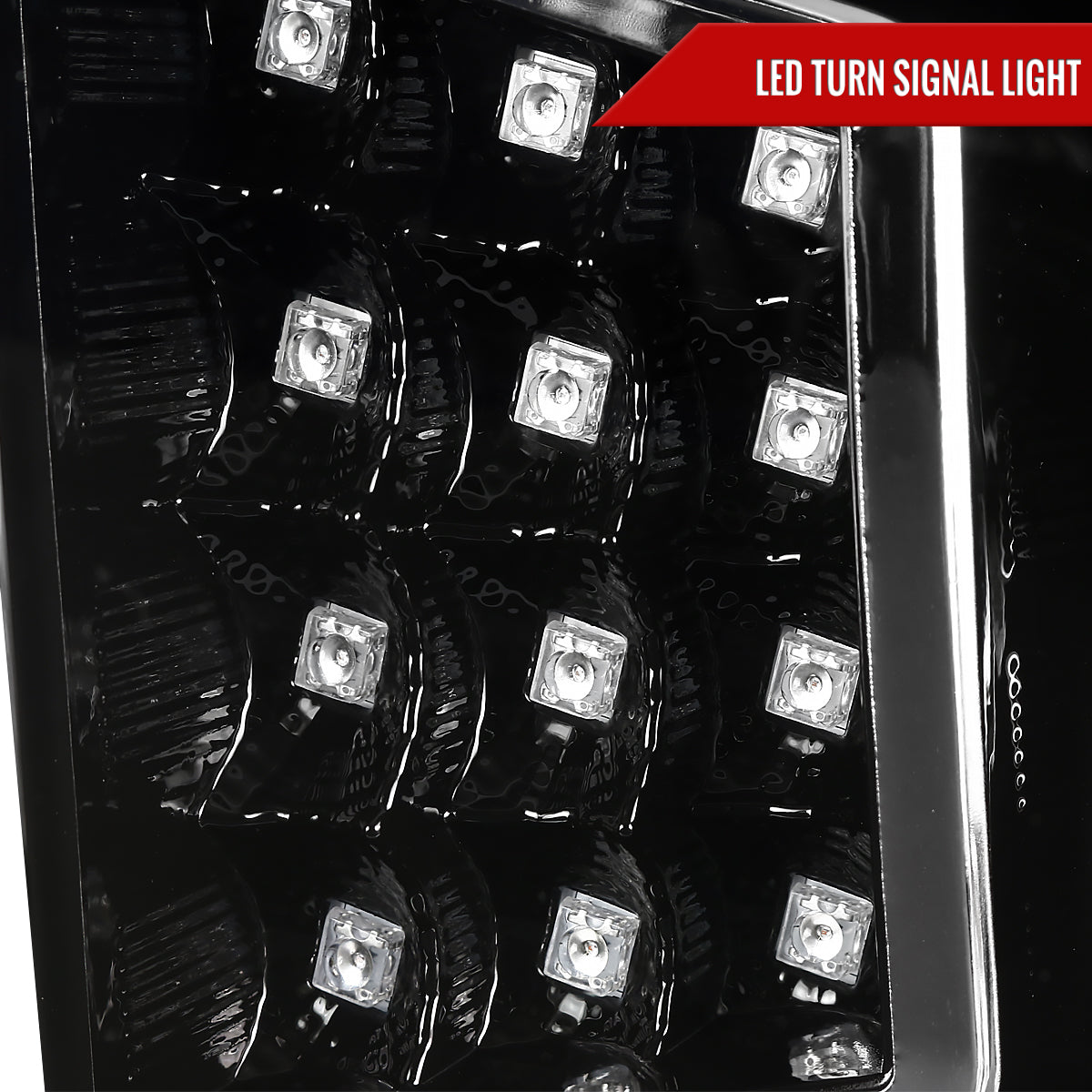 2014-2021 Toyota Tundra LED C-Bar Projector Headlights w/ LED Turn Signal Lights (Glossy Black Housing/Clear Lens)