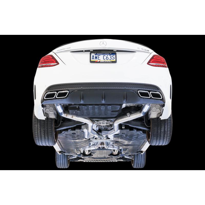 AWE Tuning Mercedes-Benz W205 AMG C63/S Sedan Track Edition Exhaust System (no tips)-SR1 Performance