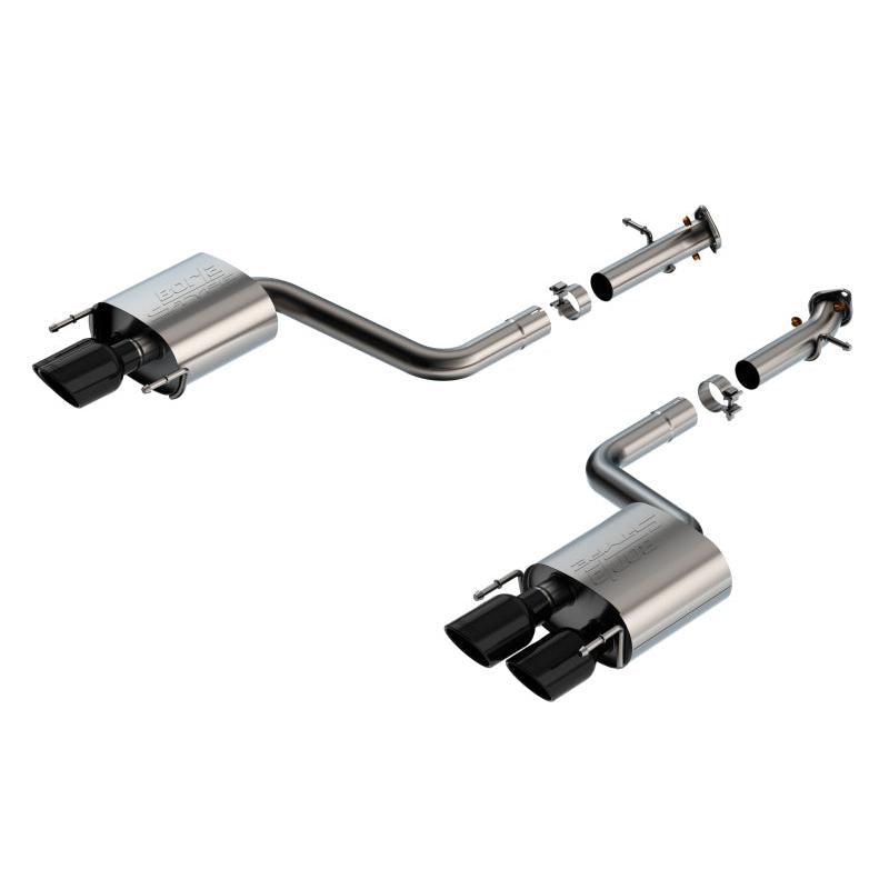 Borla 15-24 Lexus RC F Axle-Back Exhaust System S-Type - Black Chrome-SR1 Performance