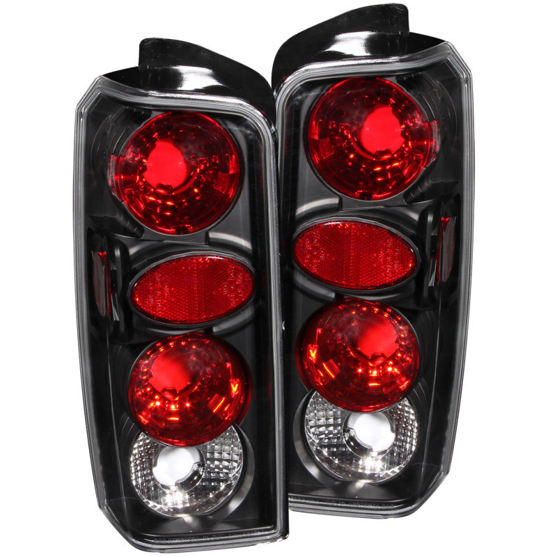 ANZO 1997-2001 Jeep Cherokee Taillights Black-SR1 Performance