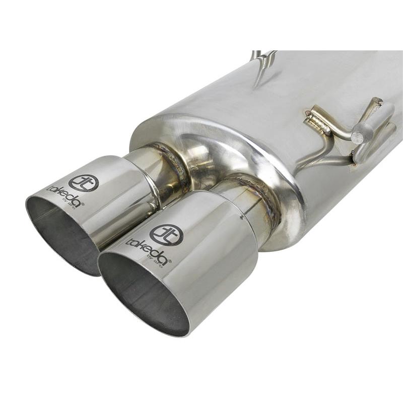 aFe Takeda 3in SS Exhaust Cat-Back 15-16 Subaru WRX/STI 2.0L/2.5L Polished Tips-SR1 Performance
