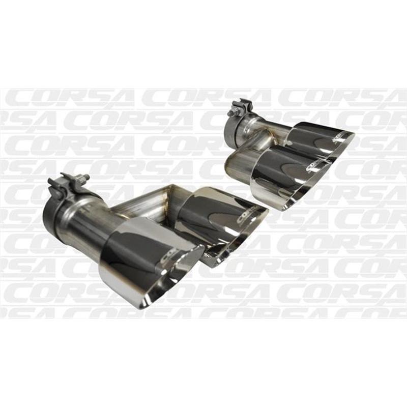 Corsa 2015-2017 Ford Mustang GT 5.0 Polish Quad Tips Kit-SR1 Performance
