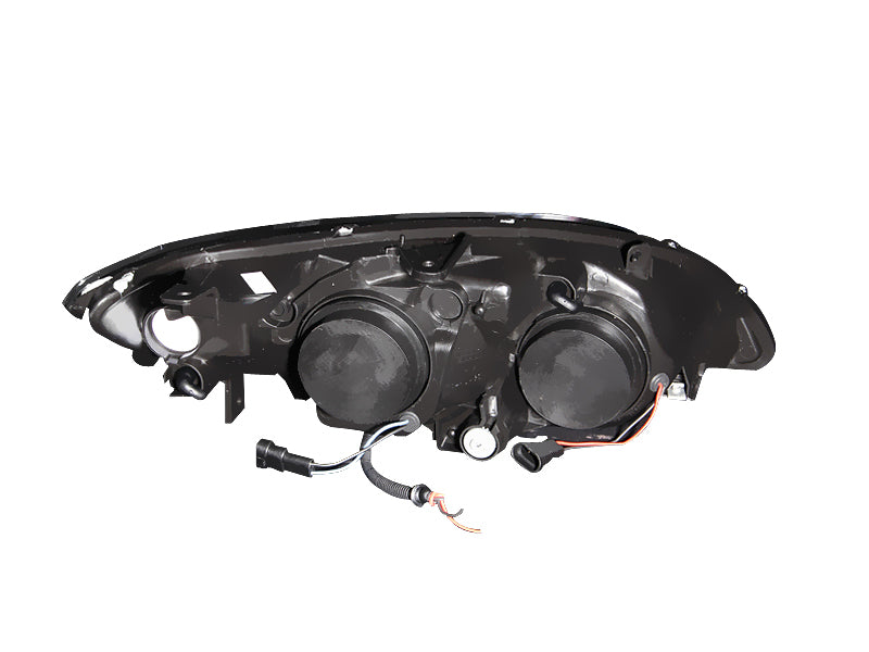 ANZO 2004-2005 Honda Civic Projector Headlights w/ Halo Black-SR1 Performance