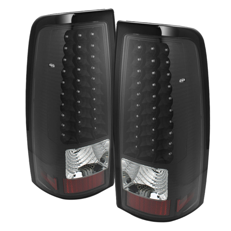 Xtune 03-06 Silverado 1500/2500 (Will Not Fit Stepside) LED Tail Lights Black ALT-ON-CS03-LED-BK-SR1 Performance