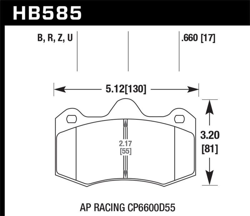 Hawk 12-14 McLaren MP4-12C HPS 5.0 Front Brake Pads-SR1 Performance