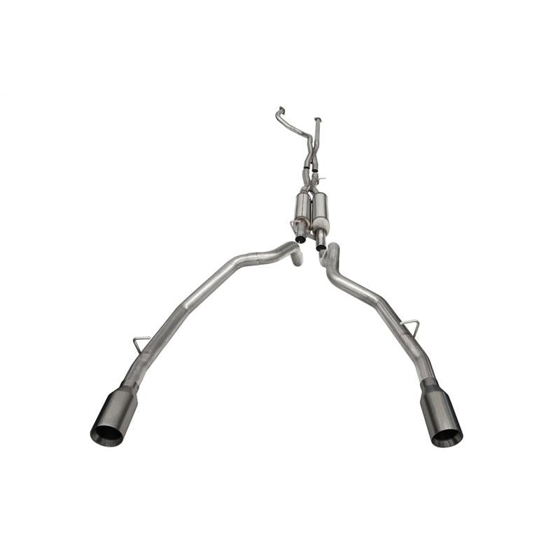 Corsa 2021-2024 Dodge Ram TRX Crew Cab Xtreme Catback Exhaust Dual Rear Gunmetal Tip-SR1 Performance