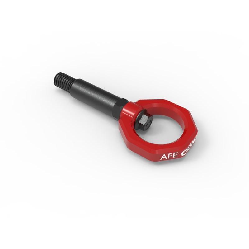 aFe Control Front Tow Hook Red BMW F-Chassis 2/3/4/M-SR1 Performance