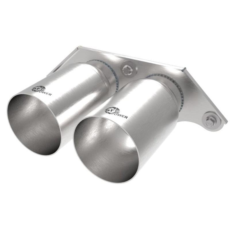 aFe Power Mach Force Xp 4in 304 SS Bolt-On Exhaust Tips Brushed 14-19 Porsche 911 GT3 3.8L/4.0L-SR1 Performance