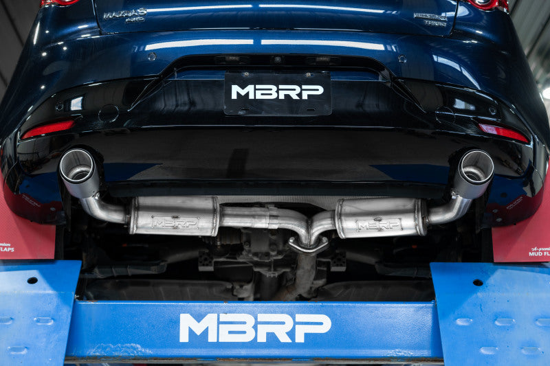 MBRP 19-23 Mazda 3 Hatchback T304SS 2.5in Axle-Back, Dual Rear Exit w/Carbon Fiber Tips-SR1 Performance