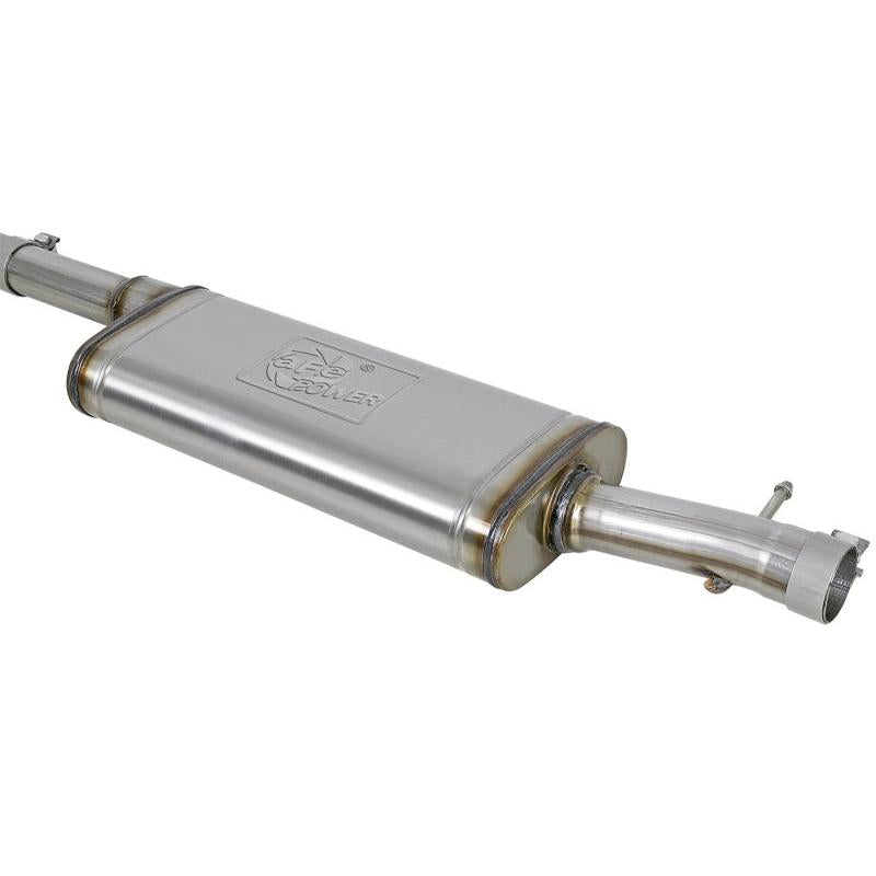 aFe Rebel Series Cat-Back 2.5in Dual Center Exit SS Exhaust w/ Black Tips 07-14 Jeep Wrangler V6-SR1 Performance