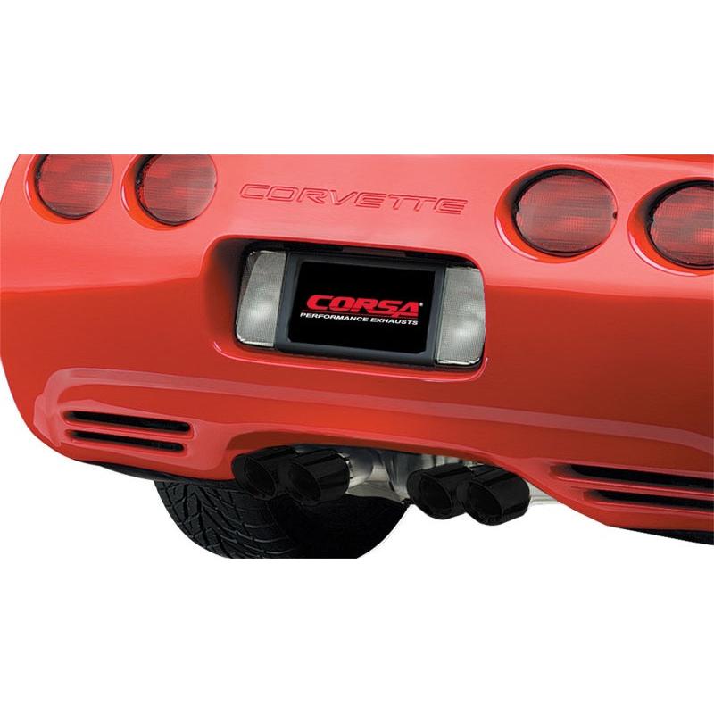 Corsa 1997-2004 Chevrolet Corvette C5 Z06 5.7L V8 Black Xtreme Axle-Back Exhaust-SR1 Performance