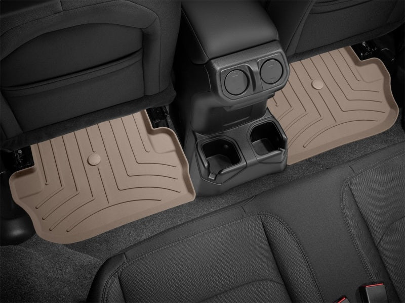 WeatherTech 2019+ Jeep Wrangler Rear FloorLiner HP Tan – Custom Fit, All-Weather Protection
