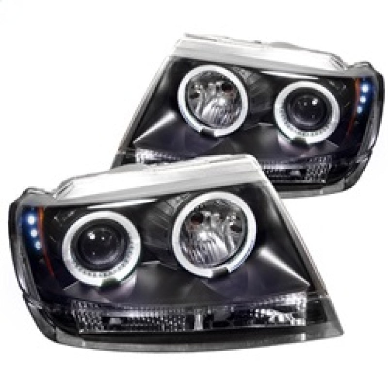 Spyder Jeep Grand Cherokee 99-04 Projector Headlights LED Halo LED Blk - PRO-YD-JGC99-HL-BK-SR1 Performance