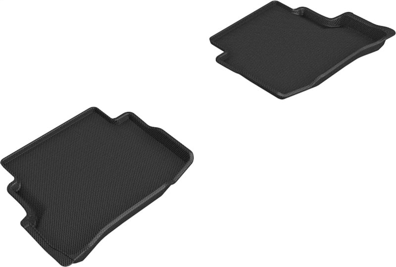 3D MAXpider 20-21 Mazda CX-9 6-Seat without 2nd Row Console Kagu 2nd Row Floormats - Black-SR1 Performance