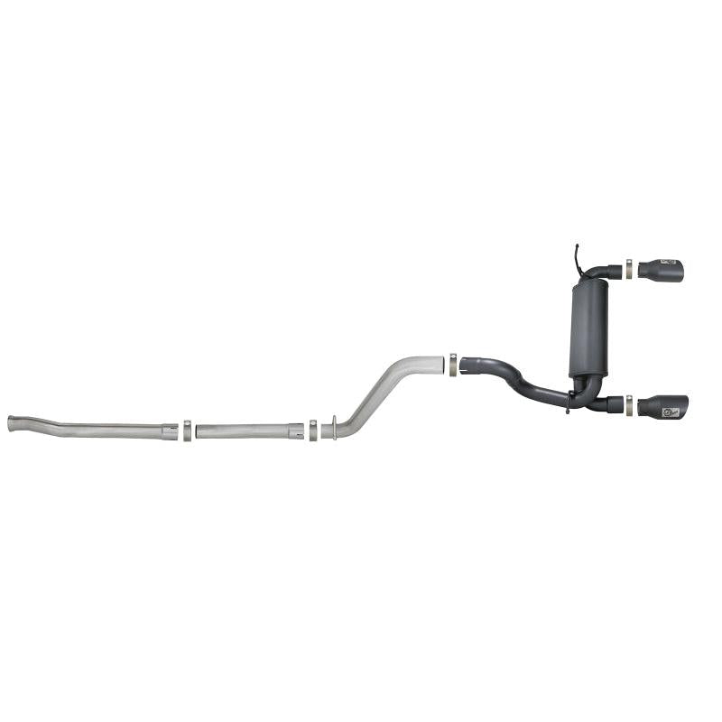 aFe Rebel Series 2.5in 409 SS Cat-Back Exhaust w/ Black Tips 18-19 Jeep Wrangler (JL) V6 3.6L-SR1 Performance