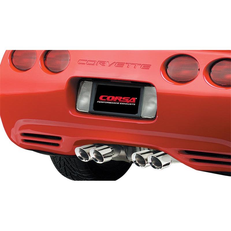 Corsa 1997-2004 Chevrolet Corvette C5 Z06 5.7L V8 Polished Xtreme Axle-Back Exhaust-SR1 Performance