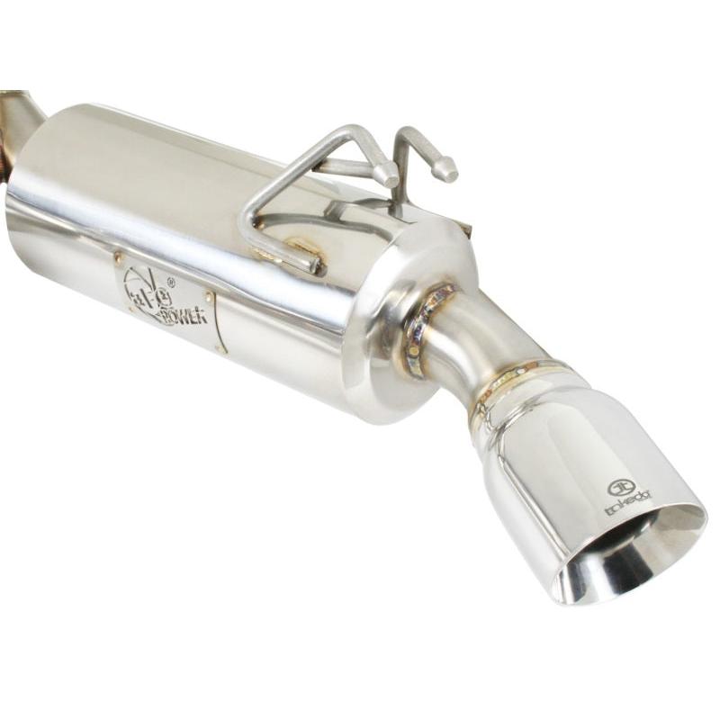 aFe Takeda Exhaust 304SS Dual Cat-Back w/ Polished Tips 08-13 Mitsubishi Lancer Evo X L4 2.0L Turbo-SR1 Performance