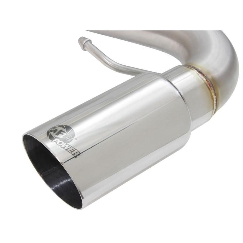 aFe MACHForce XP SS-304 Polish Tip 3.0in-2.5in Dia Cat Back Exhaust 11-13 BMW 335i (E90/E92) 3.0L-SR1 Performance
