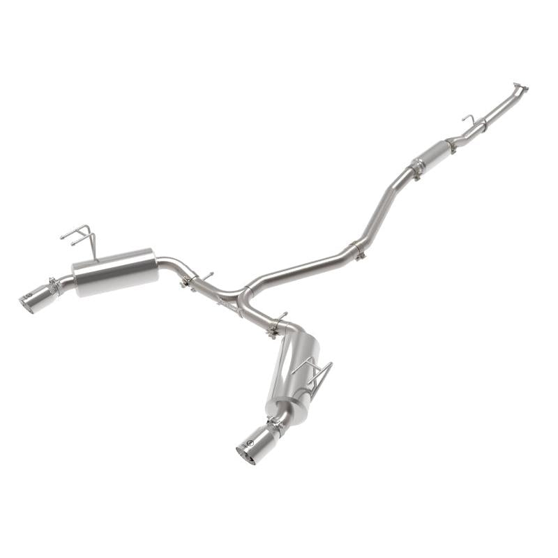 aFe POWER Takeda 2022 Honda Civic Stainless Steel Cat-Back Exhaust System w/ Polished Tip-SR1 Performance