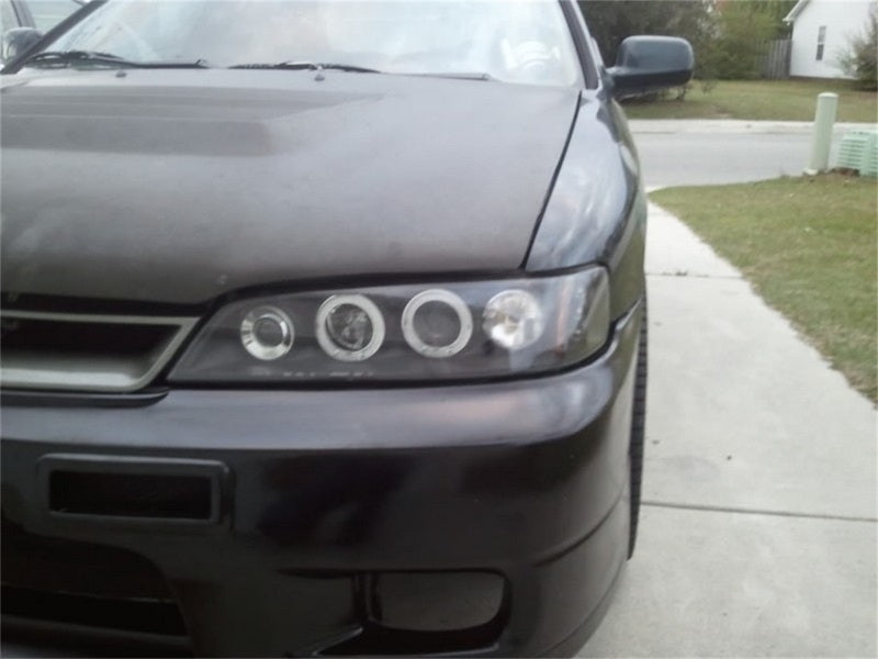 Spyder Honda Accord 98-02 1PC Projector Headlights LED Halo Amber Reflctr Blk PRO-YD-HA98-AM-BK-SR1 Performance