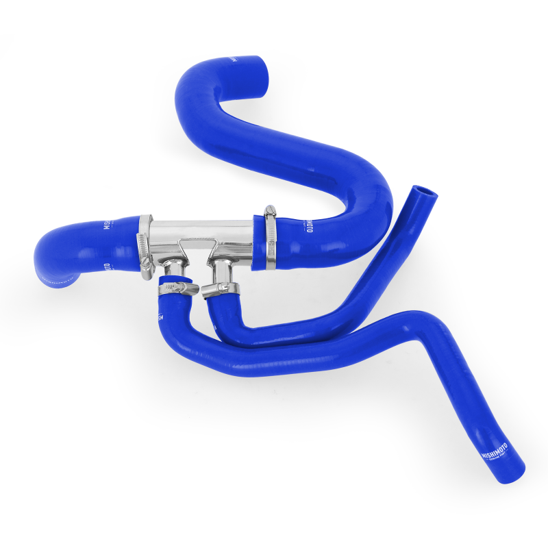 Mishimoto 2015+ Ford Mustang GT Silicone Lower Radiator Hose - Blue-SR1 Performance