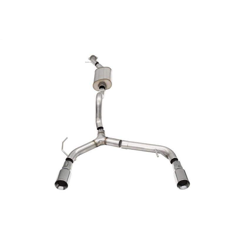 Corsa 21-24 Ford Bronco 2.3L 2-Door 2.75in Cat-Back Dual Rear Exhaust w/4in Straight-Cut Polish Tips-SR1 Performance