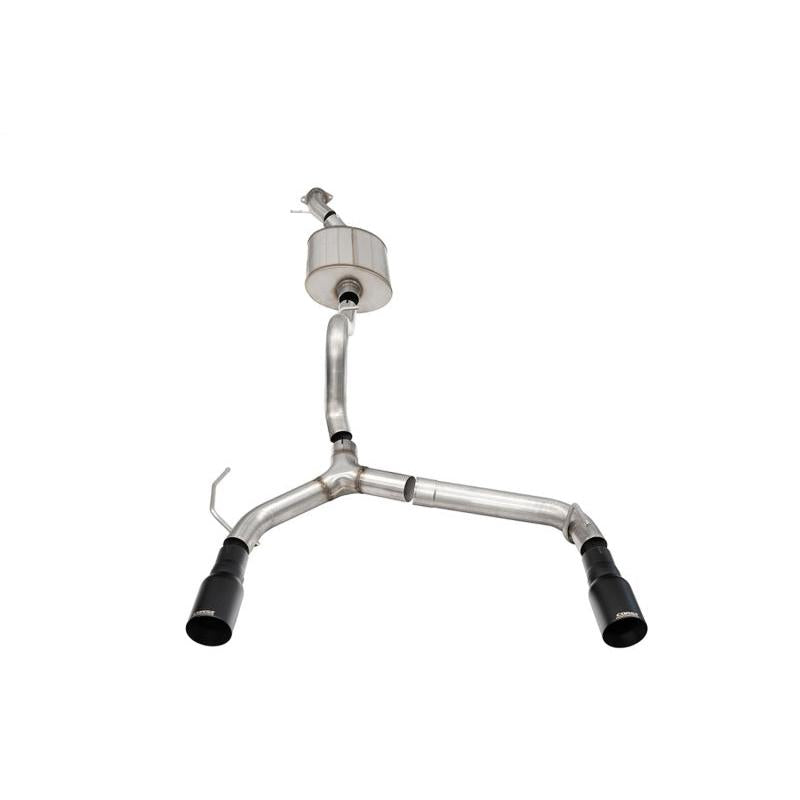 Corsa 21-24 Ford Bronco 2.7L 2-Door 2.75in Cat-Back Dual Rear Exhaust w/ 4in Straight-Cut Black Tips-SR1 Performance