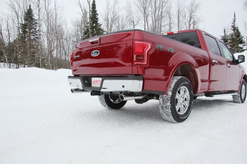 MBRP 2015 Ford F-150 5.0L 3in Cat Back Dual Split Rear Exit AL Exhaust System-SR1 Performance