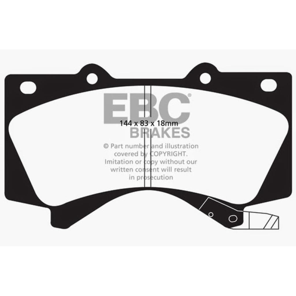 EBC Brakes Bluestuff NDX Full Race Brake Pads – High Friction Performance for Toyota Land Cruiser & Tundra