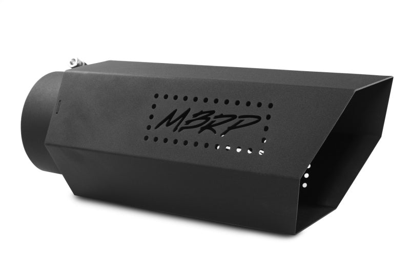 MBRP Universal Hex Tip 5in Inlet 16in length w/o Logo - Black Coated-SR1 Performance