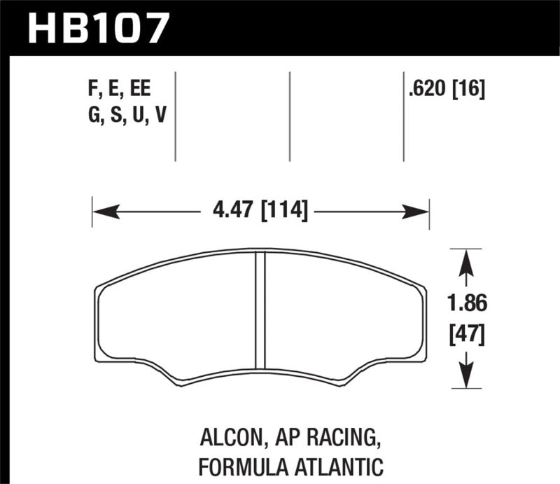 Hawk CP2361/CP3228/CP5104/CP5144 AP Racing DTC-70 Brake Pads-SR1 Performance
