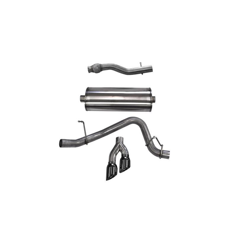 Corsa 2015-2020 GMC Yukon XL 1500 5.3L V8 3in Cat-Back Single Side Exit Twin 4in Black Tips-SR1 Performance