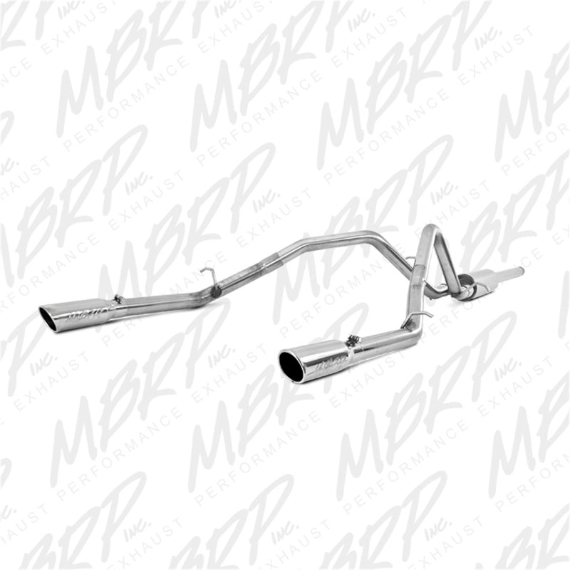 MBRP 14 Chevy/GMC 1500 Silverado/Sierra 4.3L V6/5.3L V8 Dual Split Rear T409 3in Cat Back Exhaust-SR1 Performance