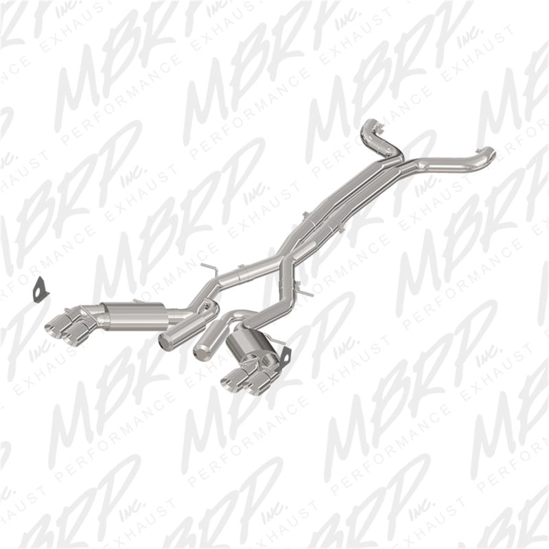 MBRP 2016+ Chevy Camaro SS 6.2L 3in Dual Cat-Back Quad Tip Exhaust Street Version w/ SS T409 Tips-SR1 Performance