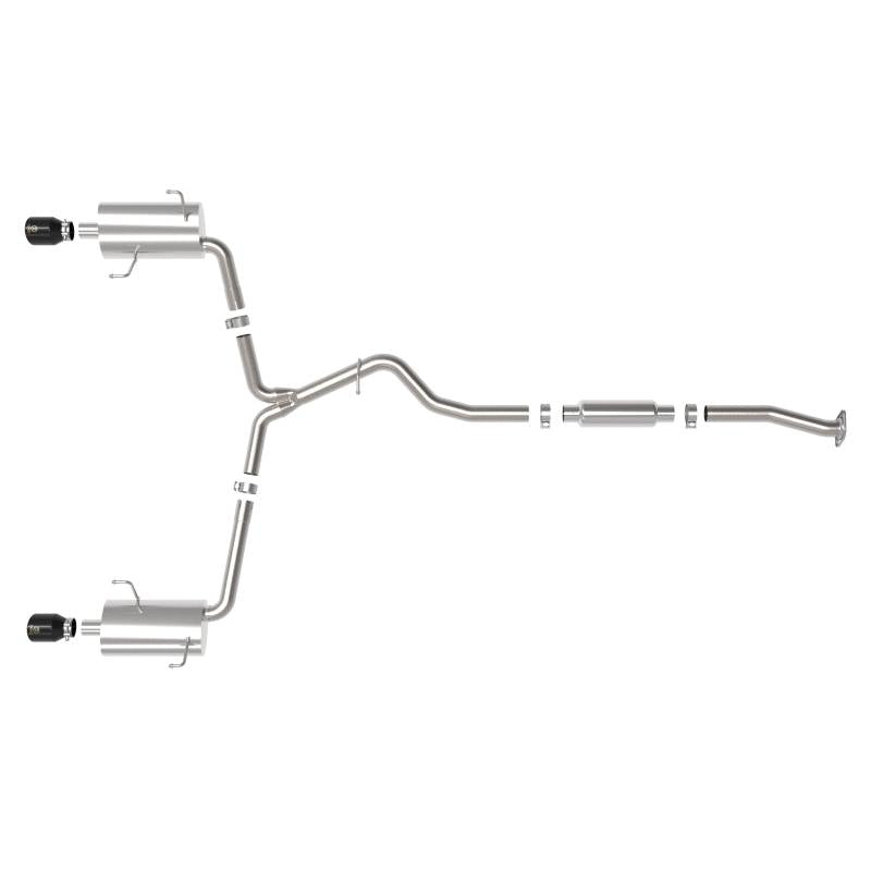 aFe Subaru Forester XT 14-18 H4-2.5L (t) Takeda 2-1/2in to 2-1/4in 304 SS Cat-Back- Black Tip-SR1 Performance